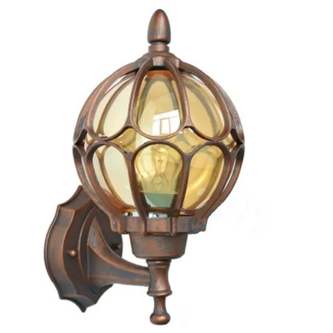 Trinket Lantern (Copper/ Brass/ Black) - Outdoor Wall Light Waterproof IP55