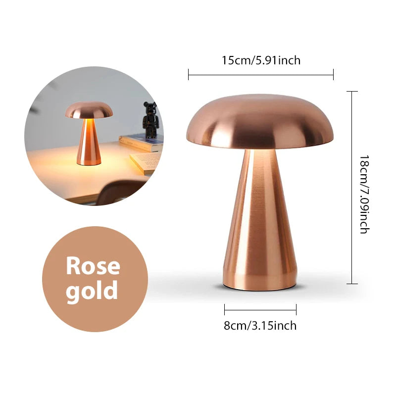 Aurea - Multicolour USB Rechargeable Lamp 5W LED (Gold/ Rose Gold/ Silver/ Black/ White)