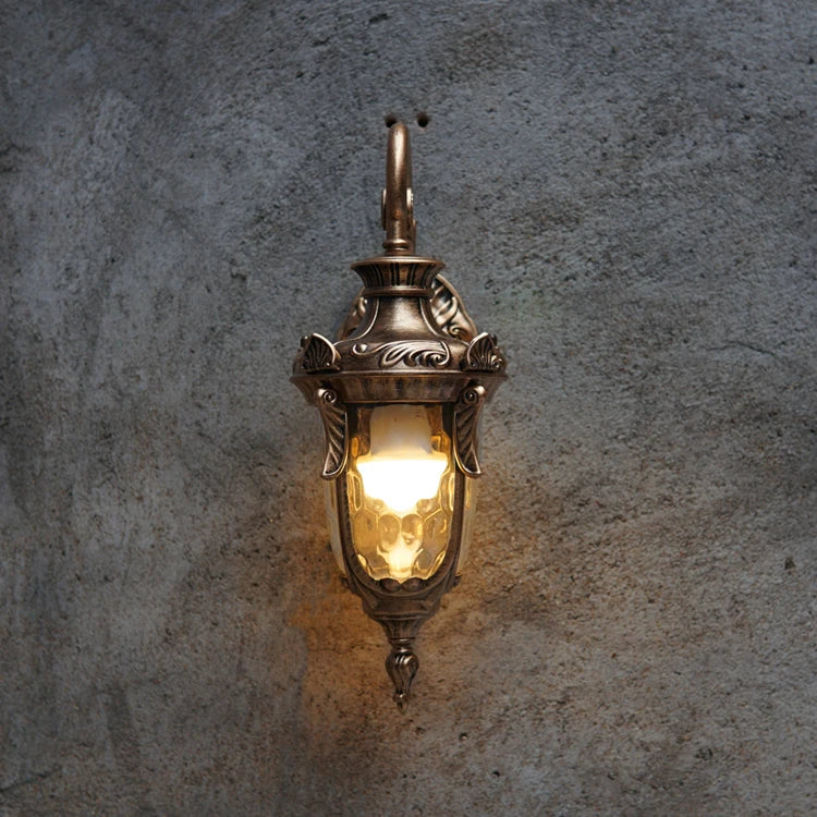 Abbey Bronze - Vintage Outdoor Wall Light E27 Waterproof IP65