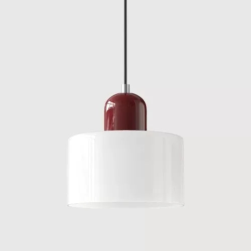 Red Beanie - Stained Glass Pendant Lamp