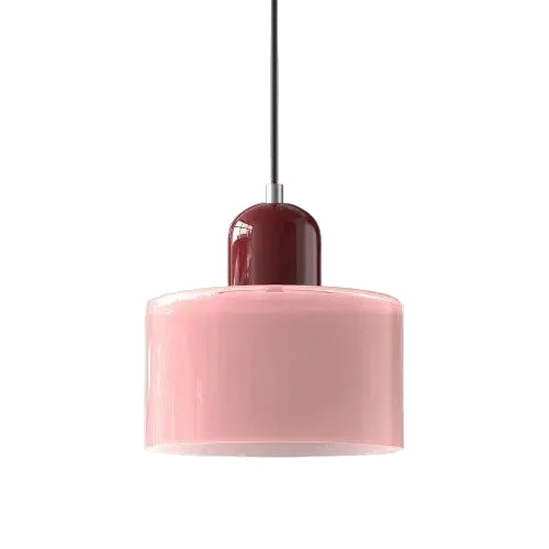 Red Beanie - Stained Glass Pendant Lamp