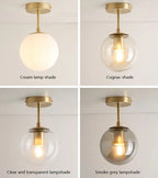 Midas Globe - Glass Ceiling Flush Light