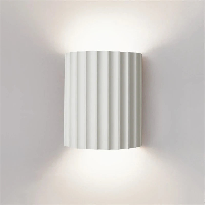 Macaron Tube (White/ Grey/ Orange/ Green) - Resin Up&Down Wall Light