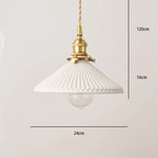 Cream Cone - Ceramic Pendant Light