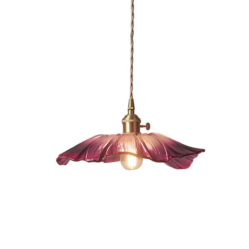 Blossom - Multicolour Glass Pendant Light E27 Art Deco Style
