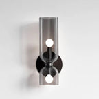 Opaline Hourglass Grey - Up & Down Wall Light